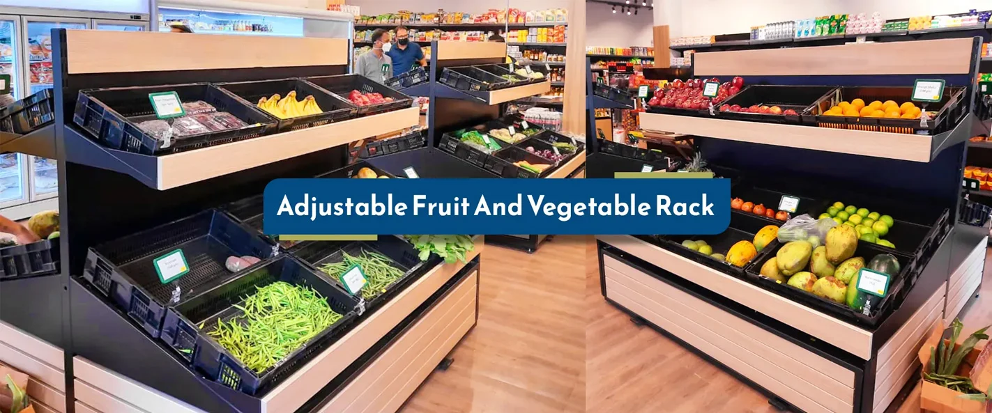 Adjustable Fruit & Vegetable Rack in Hunli 