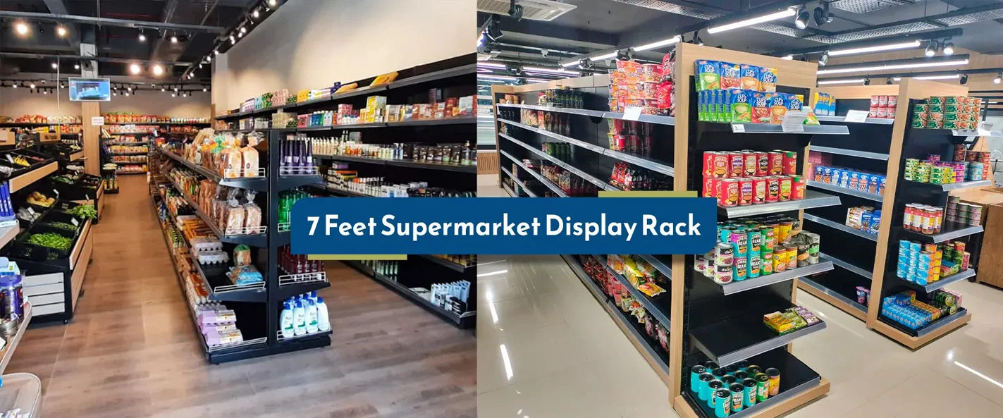 7 Feet Supermarket Display Rack in Verinag
